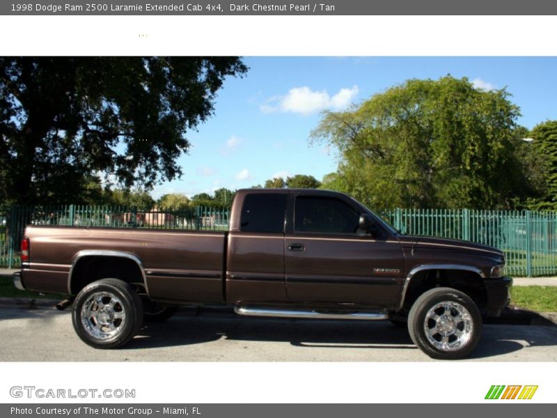 Dark Chestnut Pearl / Tan 1998 Dodge Ram 2500 Laramie Extended Cab 4x4