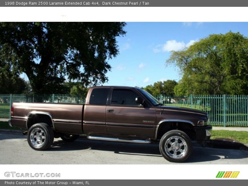 Dark Chestnut Pearl / Tan 1998 Dodge Ram 2500 Laramie Extended Cab 4x4