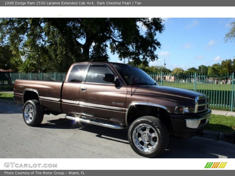 Dark Chestnut Pearl / Tan 1998 Dodge Ram 2500 Laramie Extended Cab 4x4