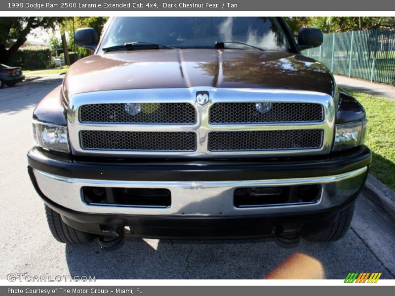 Dark Chestnut Pearl / Tan 1998 Dodge Ram 2500 Laramie Extended Cab 4x4