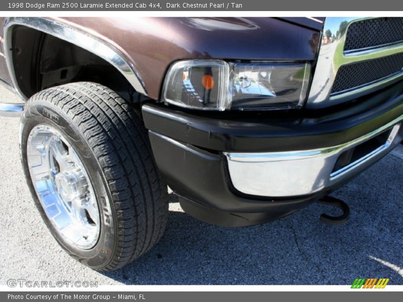 Dark Chestnut Pearl / Tan 1998 Dodge Ram 2500 Laramie Extended Cab 4x4