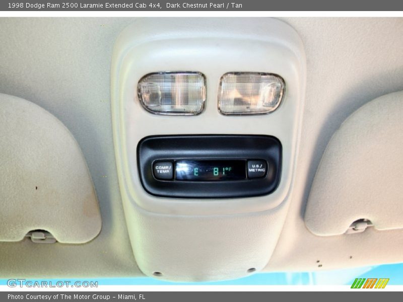 Dark Chestnut Pearl / Tan 1998 Dodge Ram 2500 Laramie Extended Cab 4x4