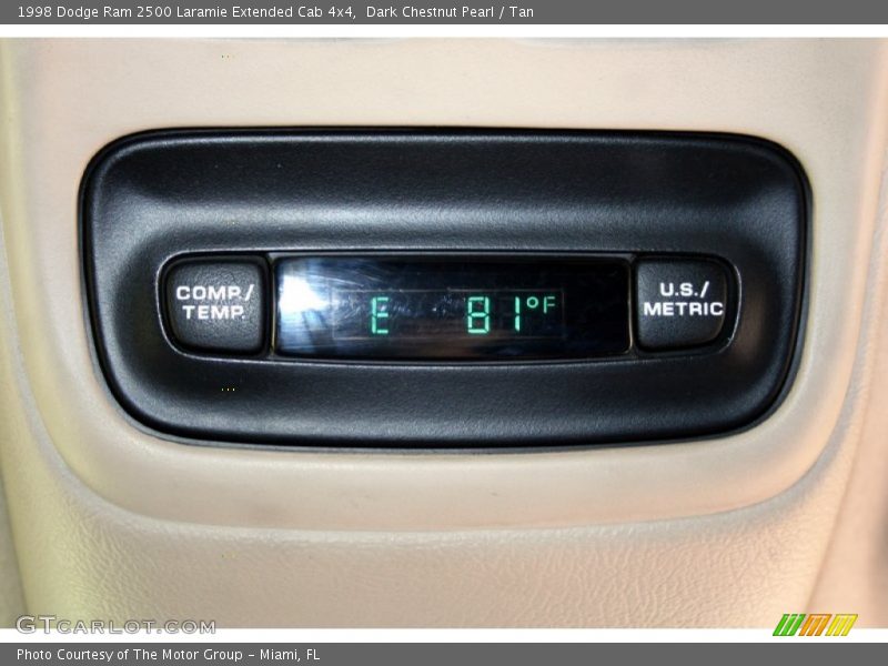 Dark Chestnut Pearl / Tan 1998 Dodge Ram 2500 Laramie Extended Cab 4x4