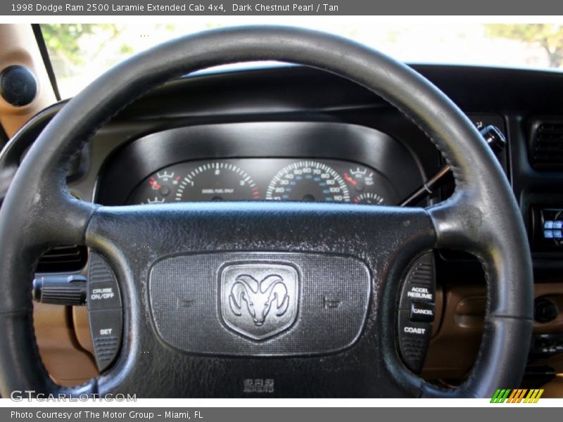 Dark Chestnut Pearl / Tan 1998 Dodge Ram 2500 Laramie Extended Cab 4x4