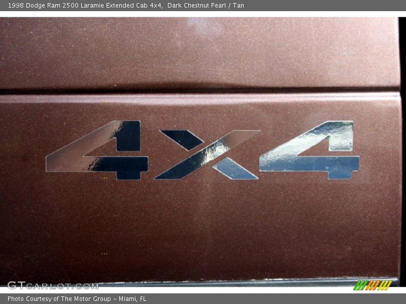 Dark Chestnut Pearl / Tan 1998 Dodge Ram 2500 Laramie Extended Cab 4x4