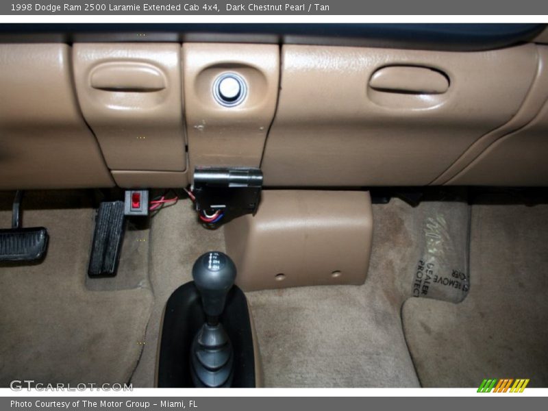 Dark Chestnut Pearl / Tan 1998 Dodge Ram 2500 Laramie Extended Cab 4x4
