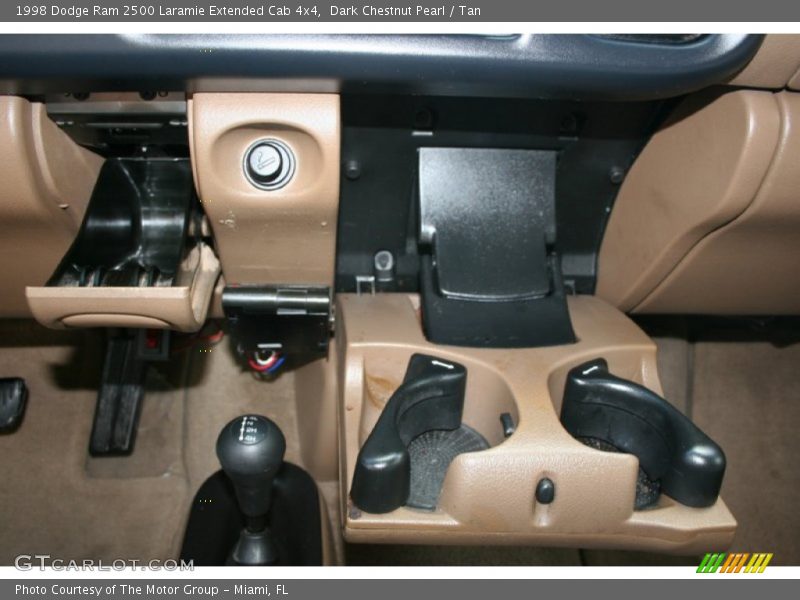 Dark Chestnut Pearl / Tan 1998 Dodge Ram 2500 Laramie Extended Cab 4x4