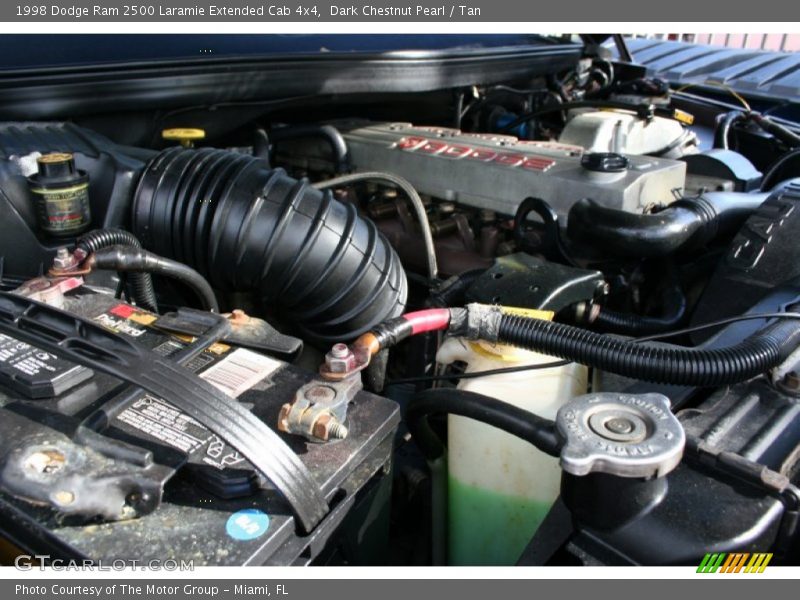 Dark Chestnut Pearl / Tan 1998 Dodge Ram 2500 Laramie Extended Cab 4x4