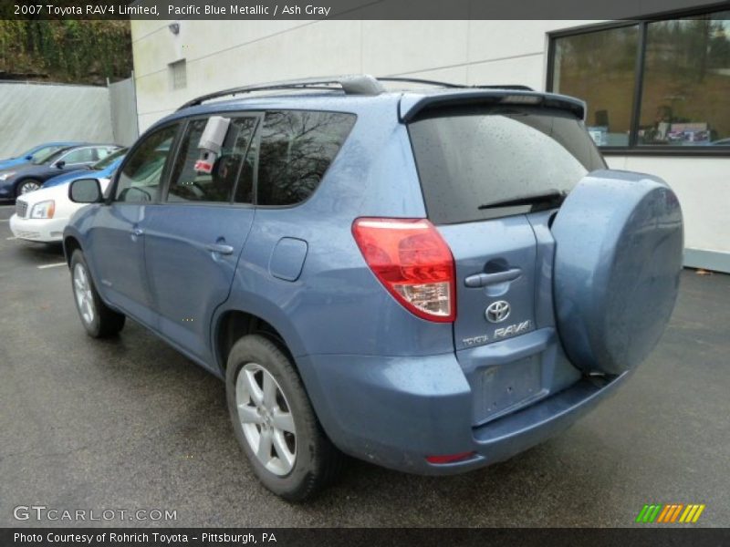 Pacific Blue Metallic / Ash Gray 2007 Toyota RAV4 Limited