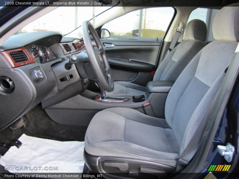 Imperial Blue Metallic / Gray 2008 Chevrolet Impala LT