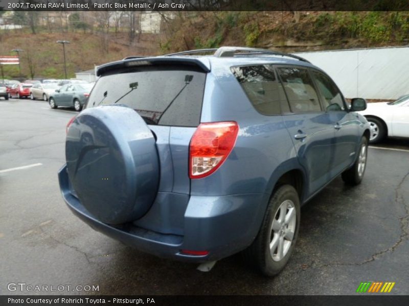Pacific Blue Metallic / Ash Gray 2007 Toyota RAV4 Limited