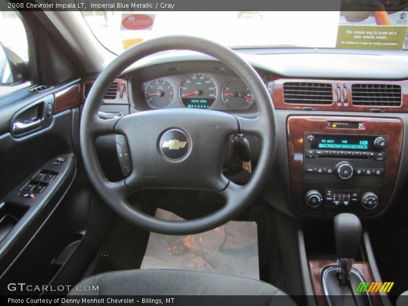 Imperial Blue Metallic / Gray 2008 Chevrolet Impala LT