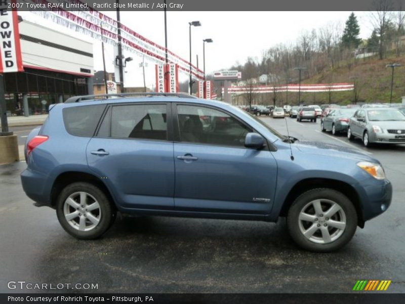 Pacific Blue Metallic / Ash Gray 2007 Toyota RAV4 Limited