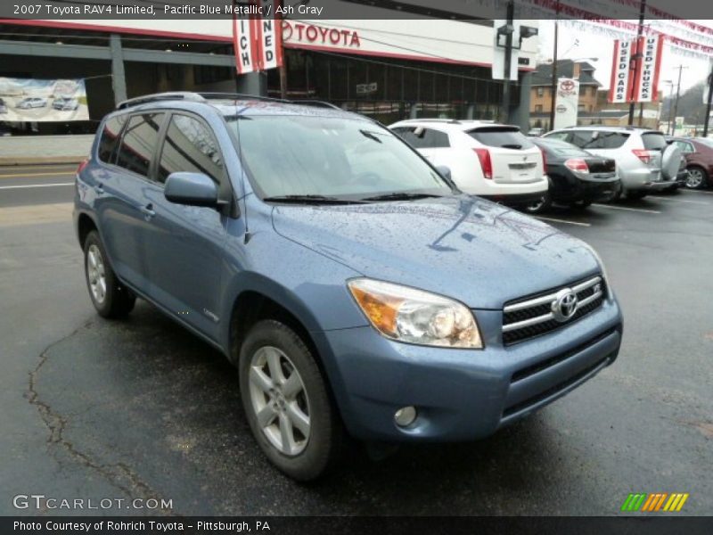 Pacific Blue Metallic / Ash Gray 2007 Toyota RAV4 Limited