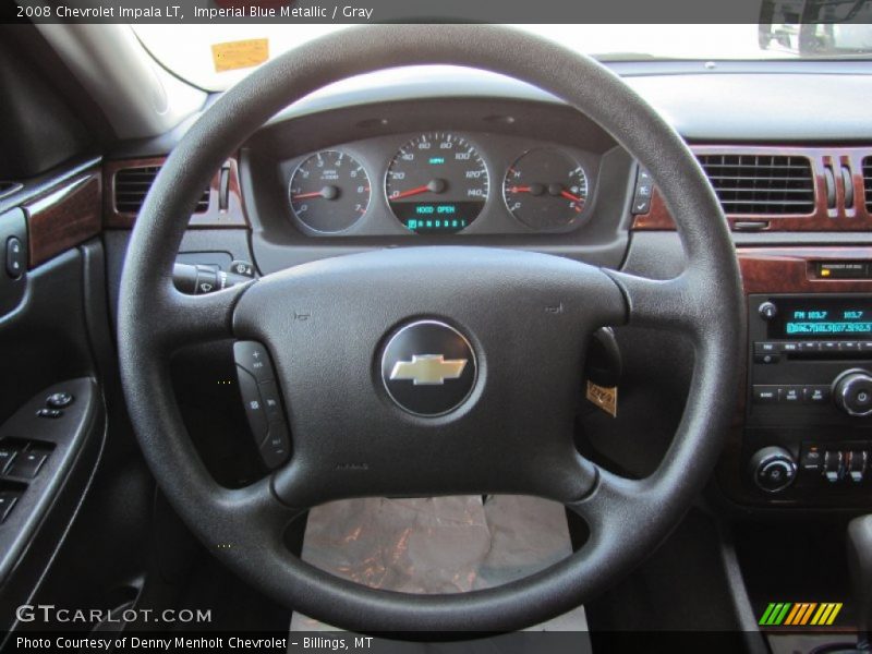 Imperial Blue Metallic / Gray 2008 Chevrolet Impala LT