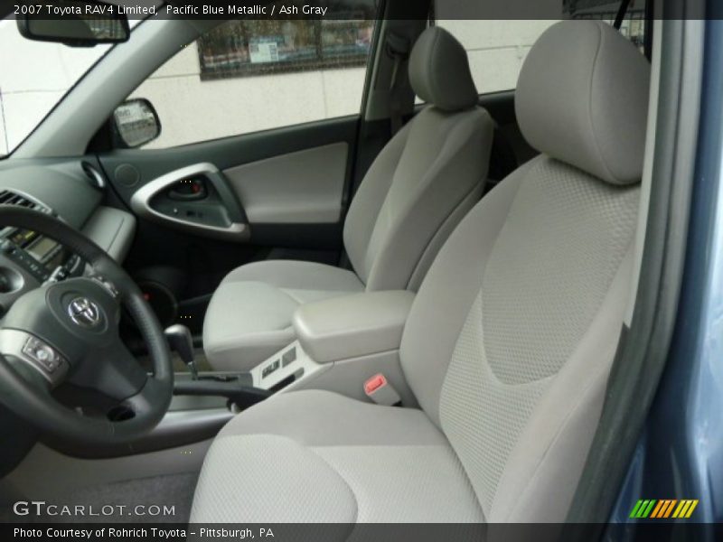 Pacific Blue Metallic / Ash Gray 2007 Toyota RAV4 Limited