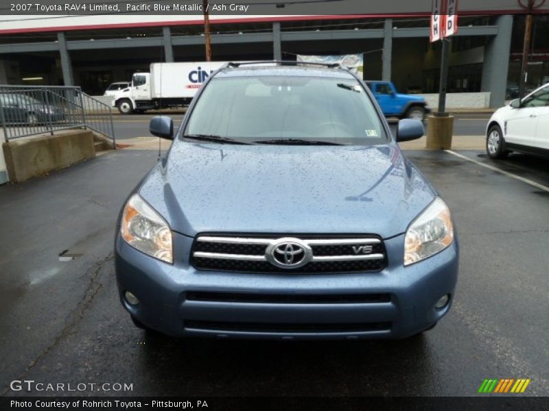 Pacific Blue Metallic / Ash Gray 2007 Toyota RAV4 Limited