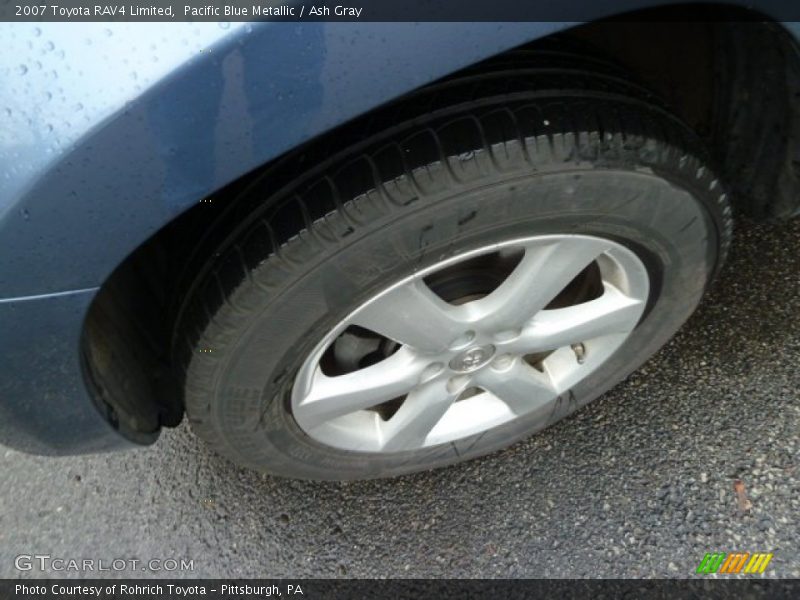 Pacific Blue Metallic / Ash Gray 2007 Toyota RAV4 Limited