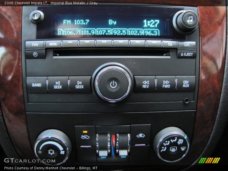 Imperial Blue Metallic / Gray 2008 Chevrolet Impala LT