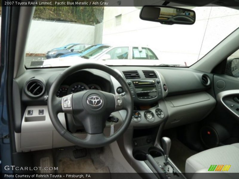 Pacific Blue Metallic / Ash Gray 2007 Toyota RAV4 Limited