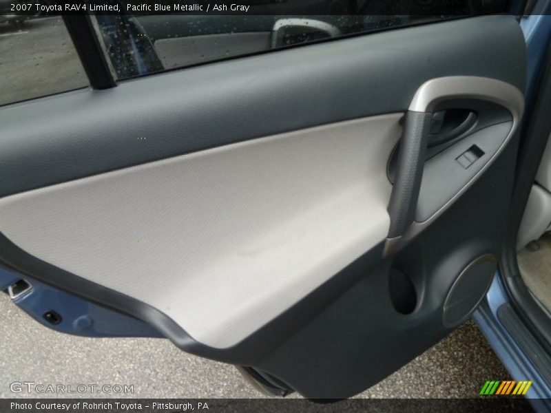 Pacific Blue Metallic / Ash Gray 2007 Toyota RAV4 Limited