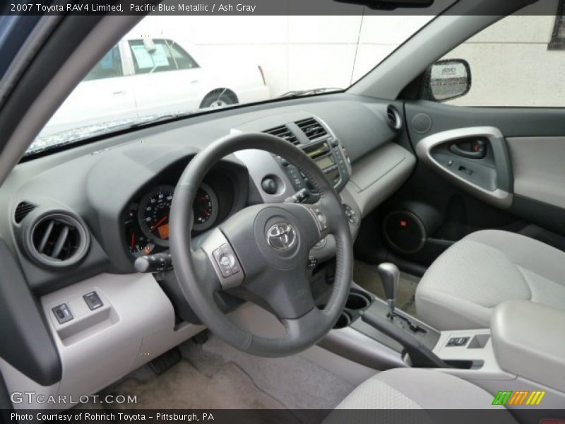 Pacific Blue Metallic / Ash Gray 2007 Toyota RAV4 Limited