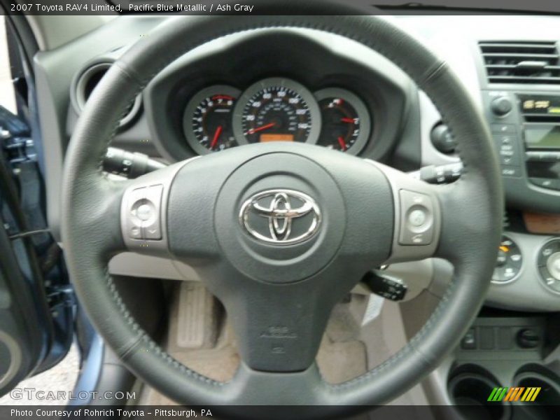 Pacific Blue Metallic / Ash Gray 2007 Toyota RAV4 Limited