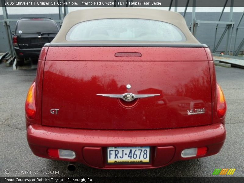 Inferno Red Crystal Pearl / Taupe/Pearl Beige 2005 Chrysler PT Cruiser GT Convertible