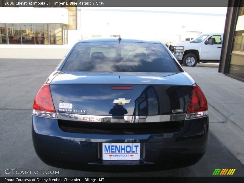 Imperial Blue Metallic / Gray 2008 Chevrolet Impala LT
