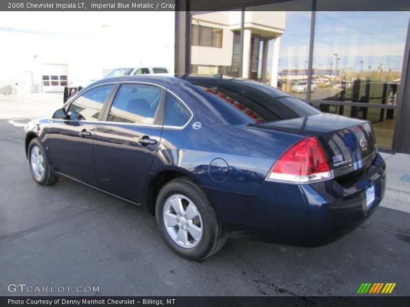 Imperial Blue Metallic / Gray 2008 Chevrolet Impala LT