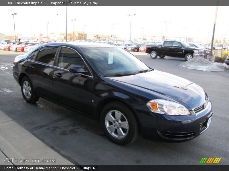 Imperial Blue Metallic / Gray 2008 Chevrolet Impala LT