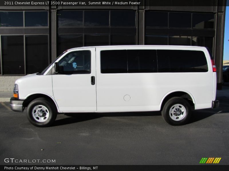 Summit White / Medium Pewter 2011 Chevrolet Express LT 3500 Passenger Van