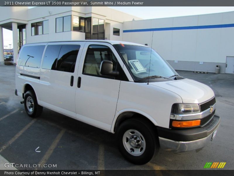Summit White / Medium Pewter 2011 Chevrolet Express LT 3500 Passenger Van
