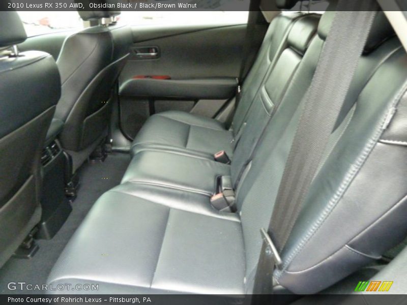 Obsidian Black / Black/Brown Walnut 2010 Lexus RX 350 AWD
