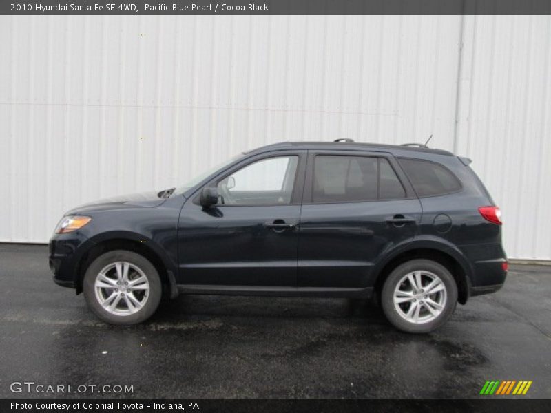  2010 Santa Fe SE 4WD Pacific Blue Pearl