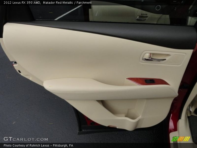 Matador Red Metallic / Parchment 2012 Lexus RX 350 AWD