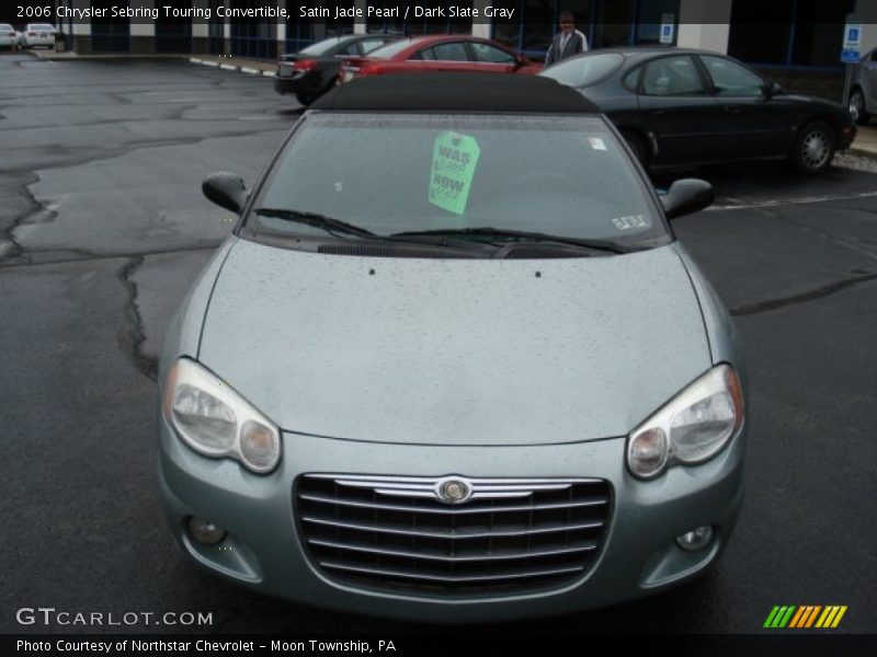 Satin Jade Pearl / Dark Slate Gray 2006 Chrysler Sebring Touring Convertible