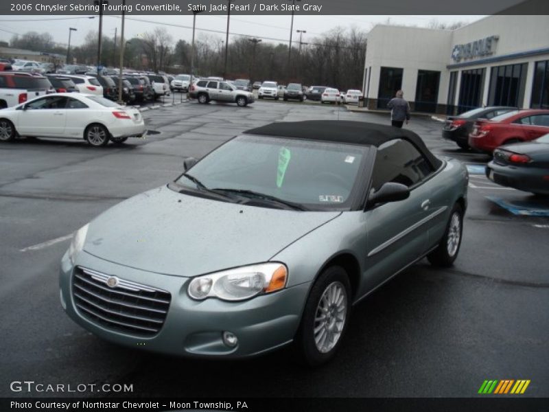 Satin Jade Pearl / Dark Slate Gray 2006 Chrysler Sebring Touring Convertible