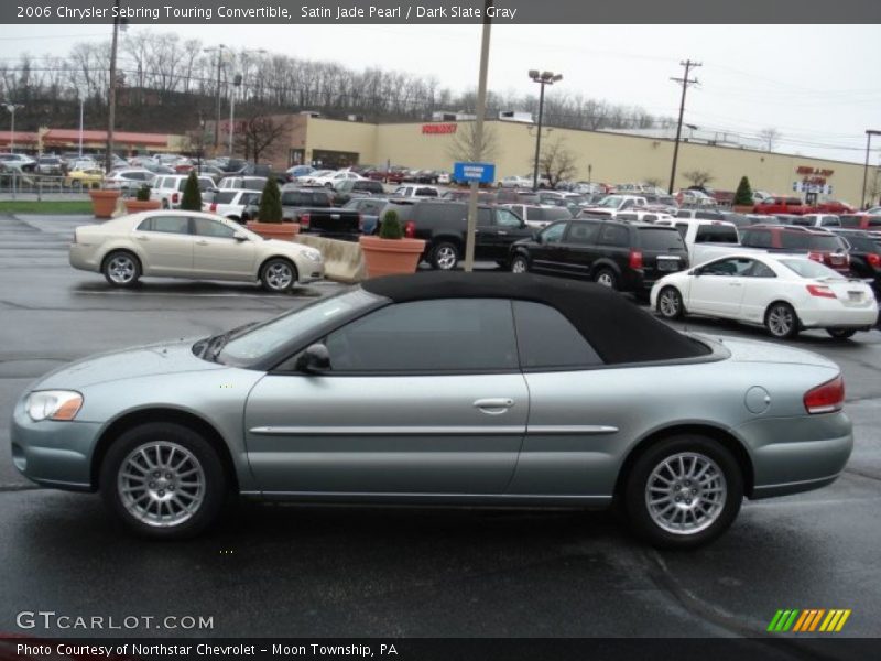 Satin Jade Pearl / Dark Slate Gray 2006 Chrysler Sebring Touring Convertible