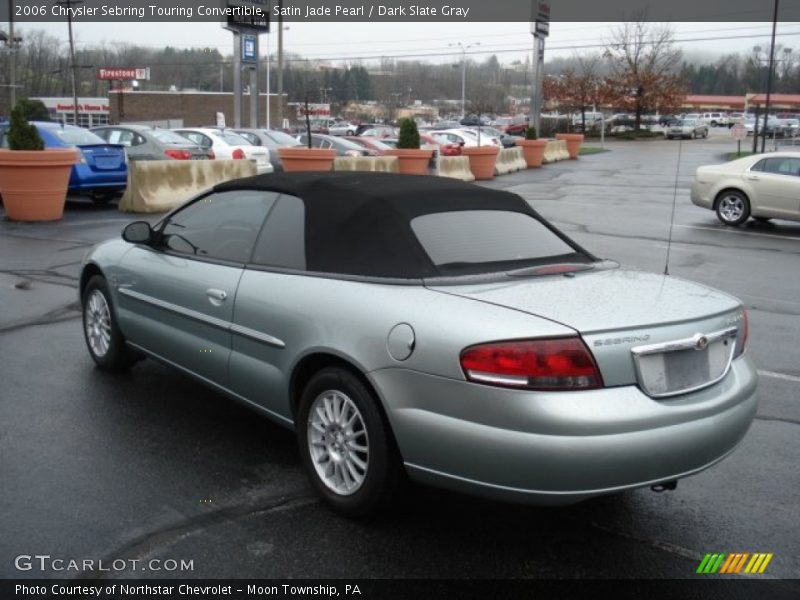 Satin Jade Pearl / Dark Slate Gray 2006 Chrysler Sebring Touring Convertible