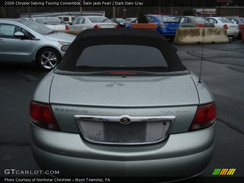 Satin Jade Pearl / Dark Slate Gray 2006 Chrysler Sebring Touring Convertible