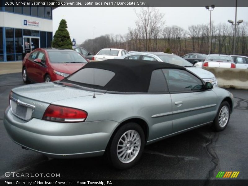 Satin Jade Pearl / Dark Slate Gray 2006 Chrysler Sebring Touring Convertible