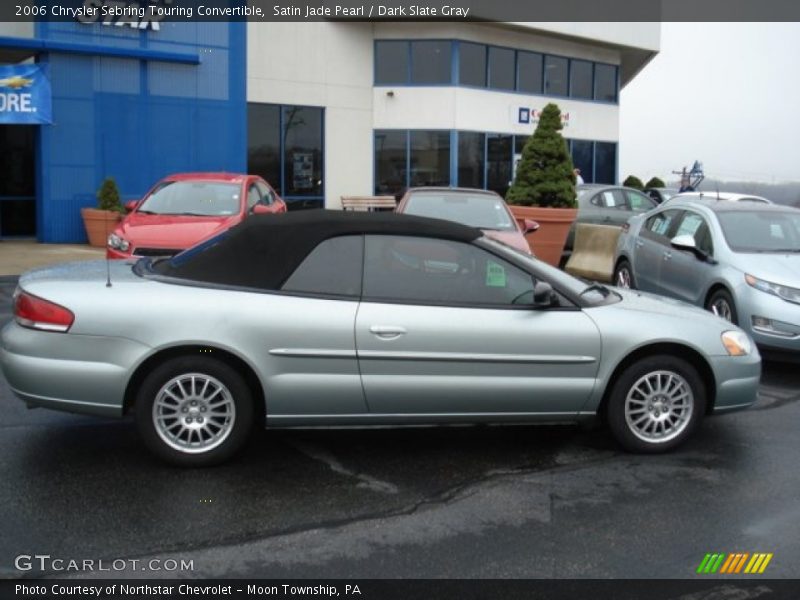 Satin Jade Pearl / Dark Slate Gray 2006 Chrysler Sebring Touring Convertible
