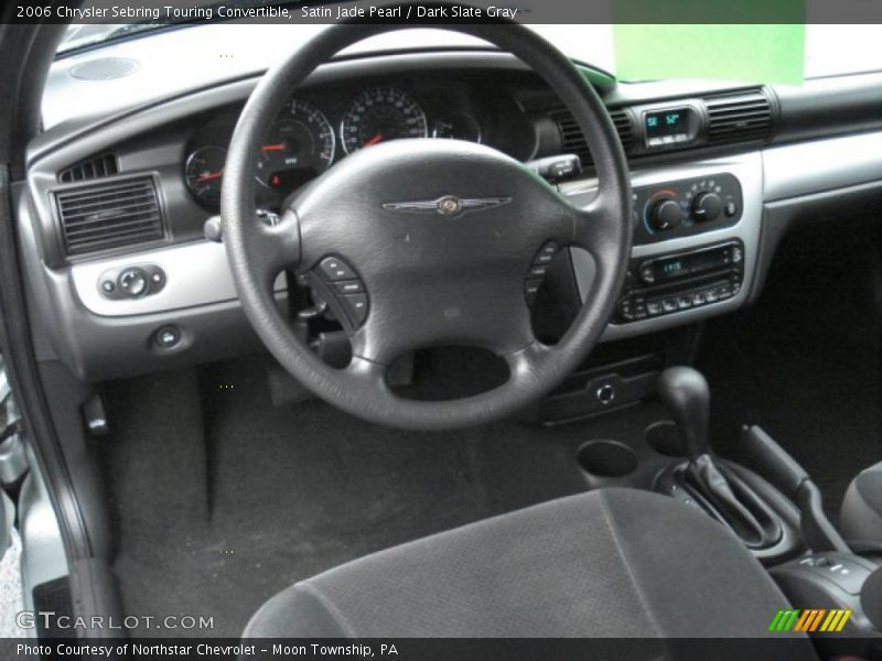 Satin Jade Pearl / Dark Slate Gray 2006 Chrysler Sebring Touring Convertible