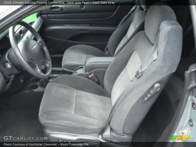 Satin Jade Pearl / Dark Slate Gray 2006 Chrysler Sebring Touring Convertible