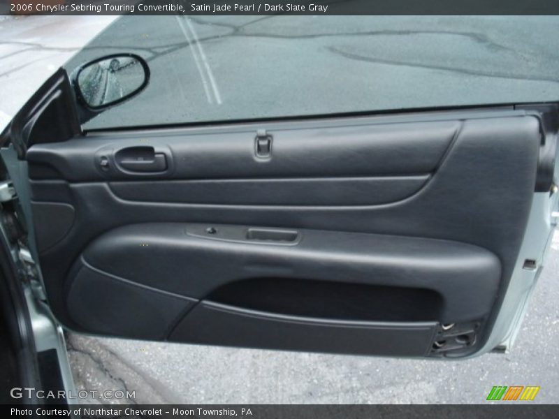 Satin Jade Pearl / Dark Slate Gray 2006 Chrysler Sebring Touring Convertible