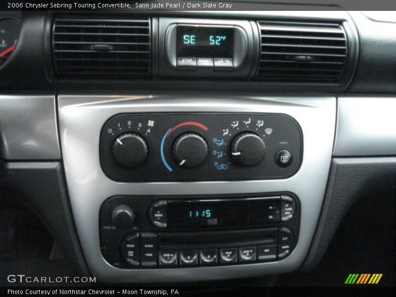 Satin Jade Pearl / Dark Slate Gray 2006 Chrysler Sebring Touring Convertible