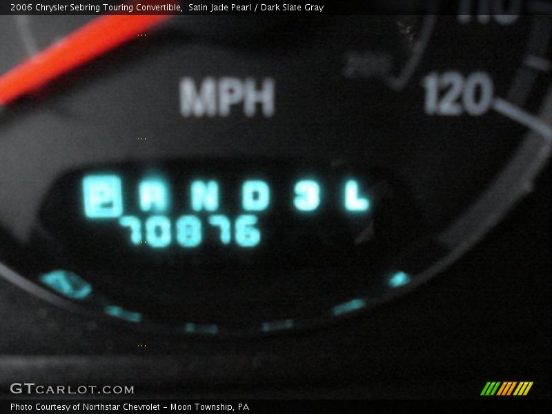 Satin Jade Pearl / Dark Slate Gray 2006 Chrysler Sebring Touring Convertible