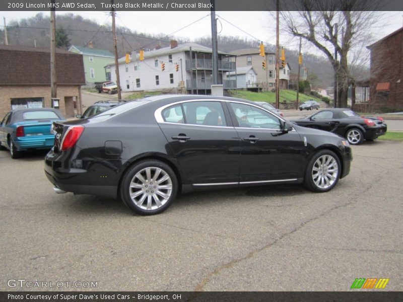 Tuxedo Black Metallic / Charcoal Black 2009 Lincoln MKS AWD Sedan
