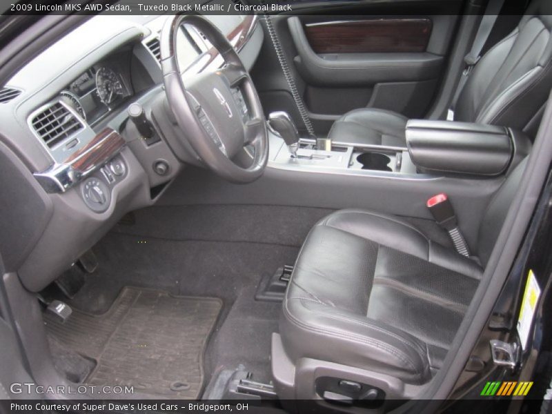 Tuxedo Black Metallic / Charcoal Black 2009 Lincoln MKS AWD Sedan